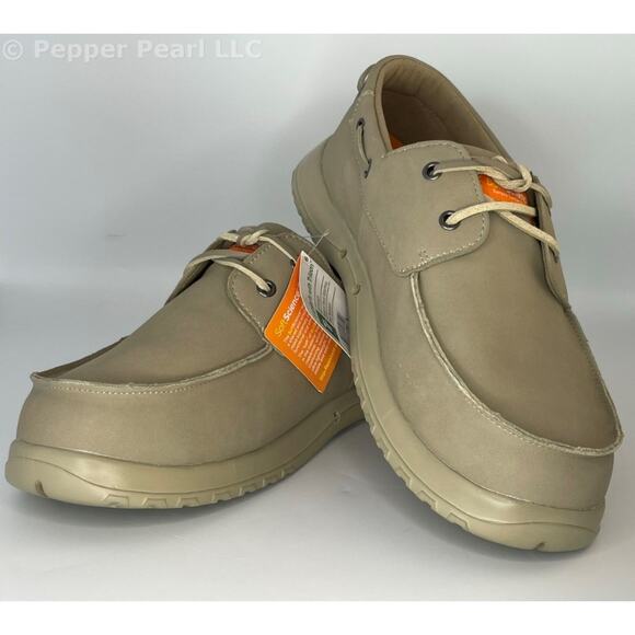Deck Shoe Cruise Oiled Nubuck EVA Khaki Men's Size 8 Women's 10 Soft Science - Picture 1 of 9